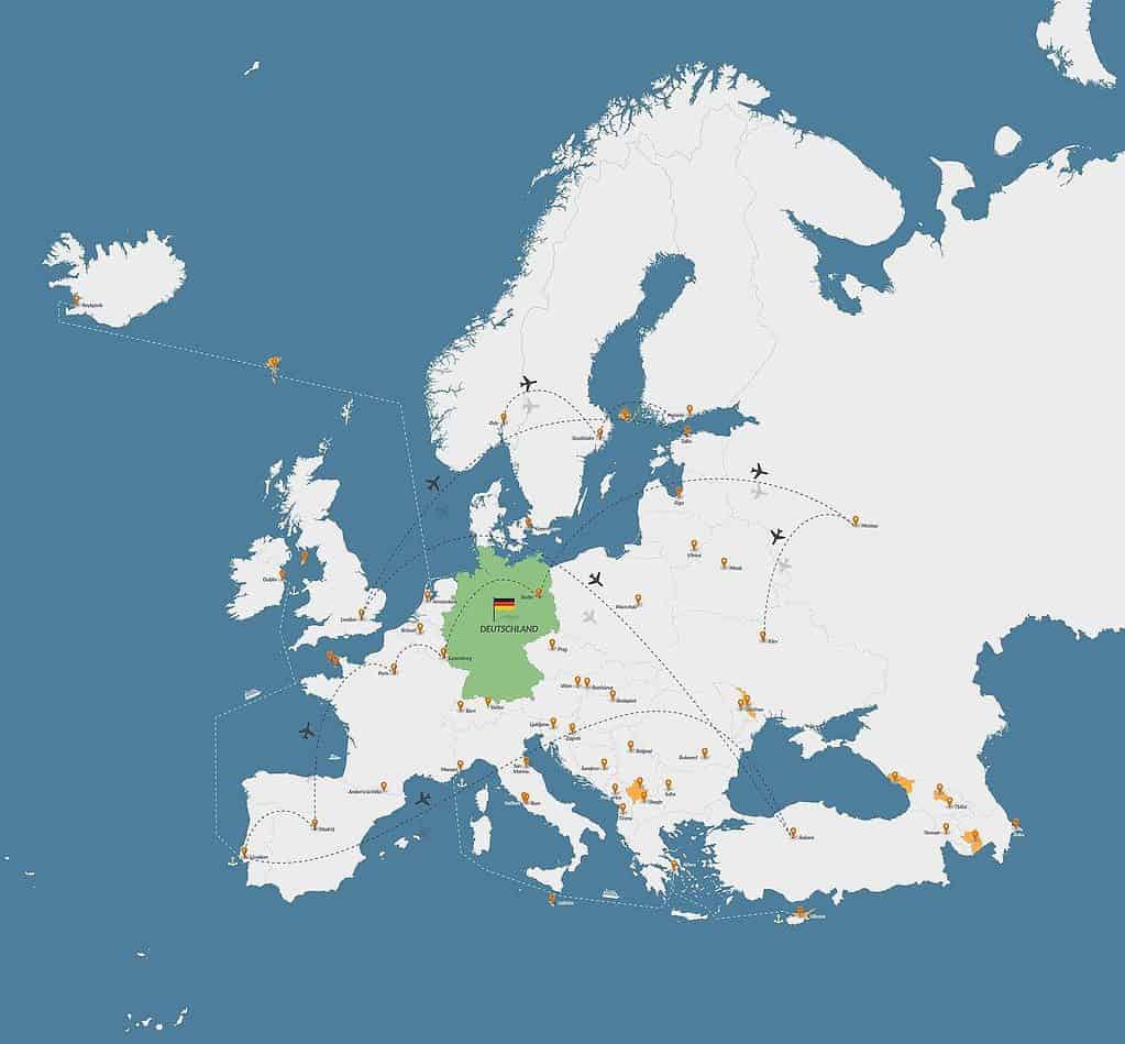 map of europe, map, europe