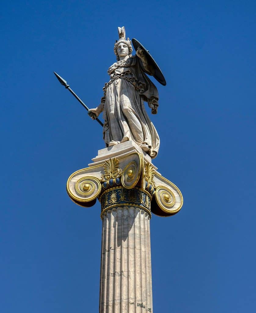 athena, gods, statue, athens