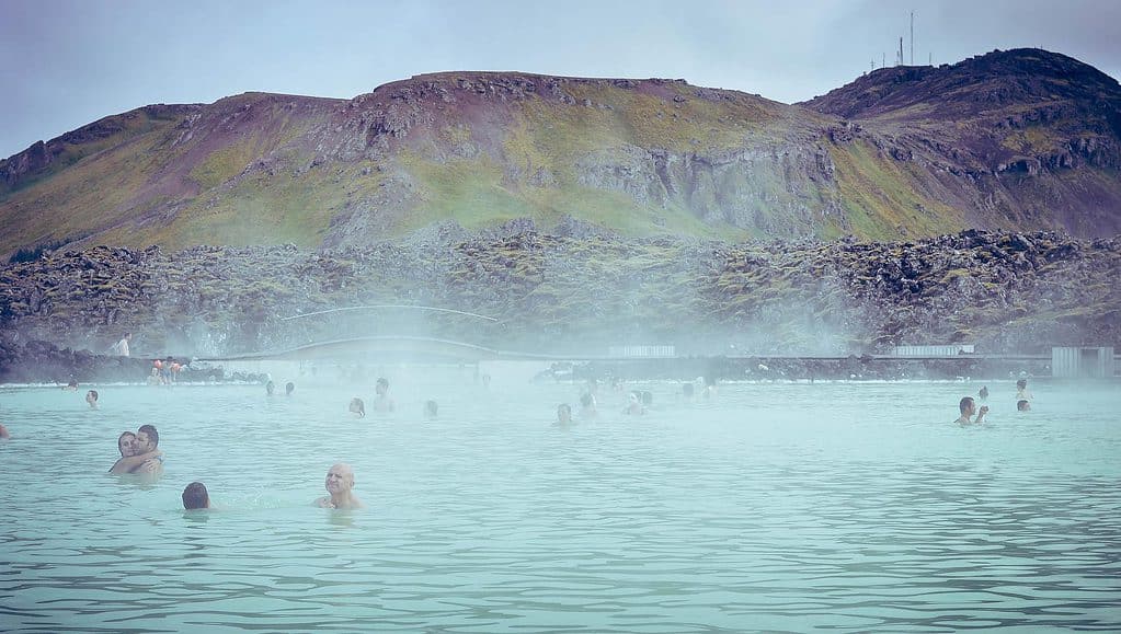 the blue lagoon, iceland with kids