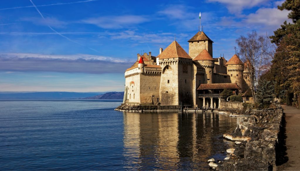 Swiss castles, chateau de chillon