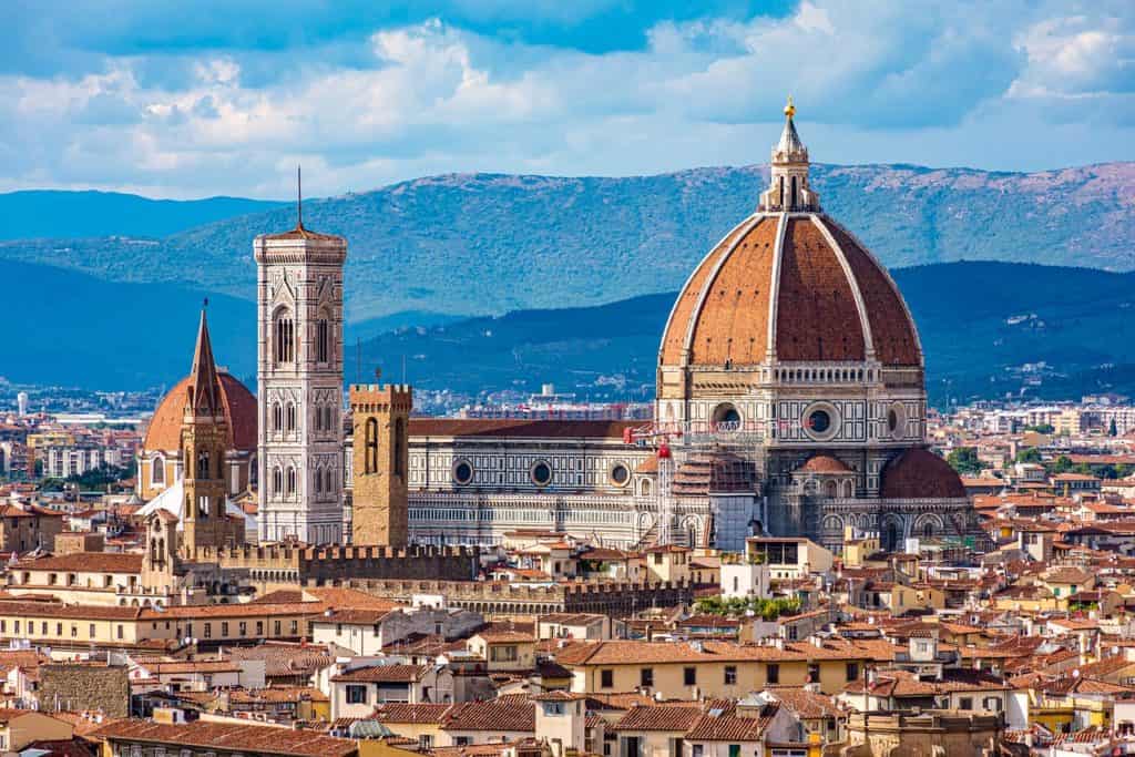 florence cityscape from a distance