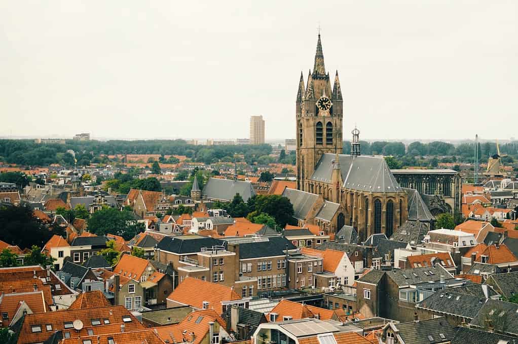 brown and gray concrete building during daytime. delft, netherlands