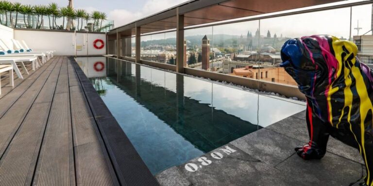 occidental barcelona 1929 review, rooftop pool